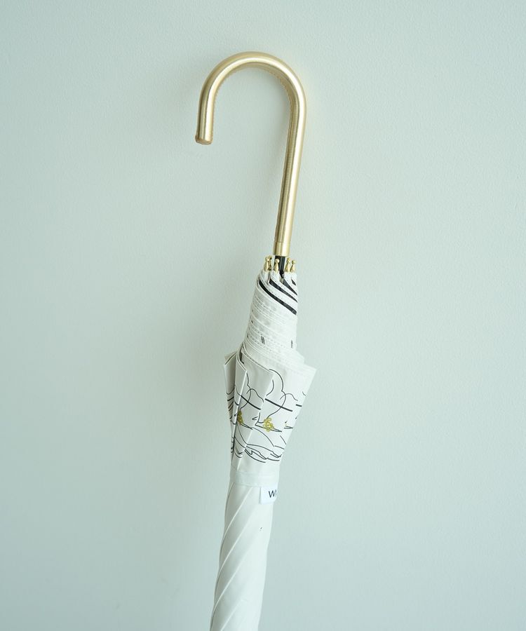 YECCA VECCA「【晴雨兼用】Wpc.遮光フラワードローイング日傘」|傘|