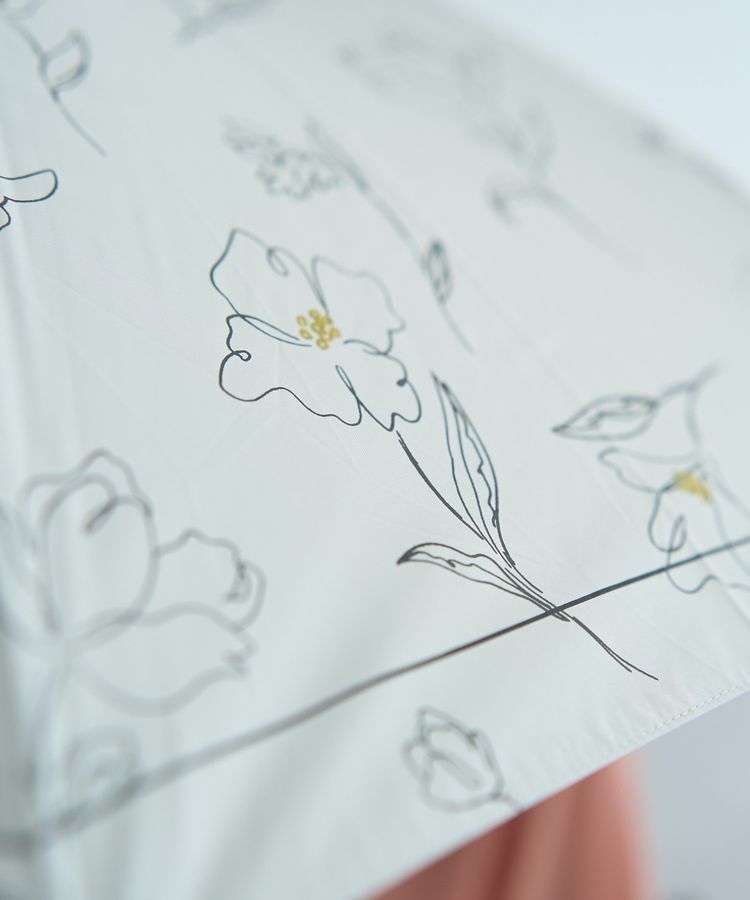 YECCA VECCA「【晴雨兼用】Wpc.遮光フラワードローイング日傘」|傘|