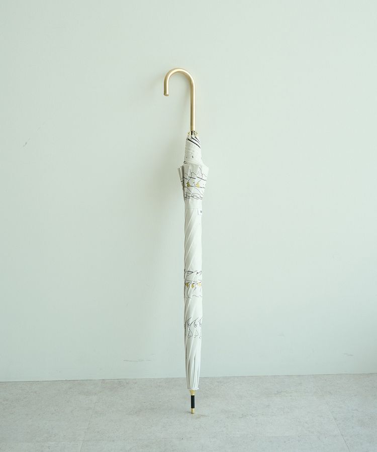 YECCA VECCA「【晴雨兼用】Wpc.遮光フラワードローイング日傘」|傘|