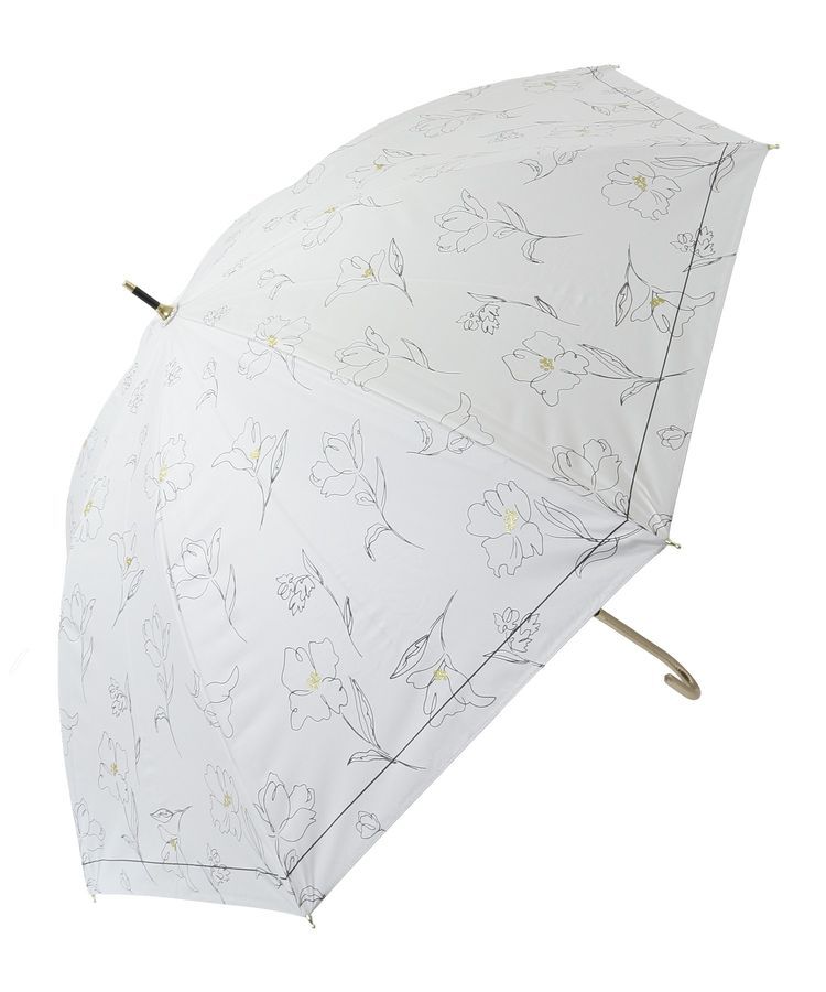 YECCA VECCA「【晴雨兼用】Wpc.遮光フラワードローイング日傘」|傘|