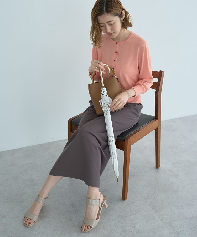 YECCA VECCA「【晴雨兼用】Wpc.遮光フラワードローイング日傘」|傘|