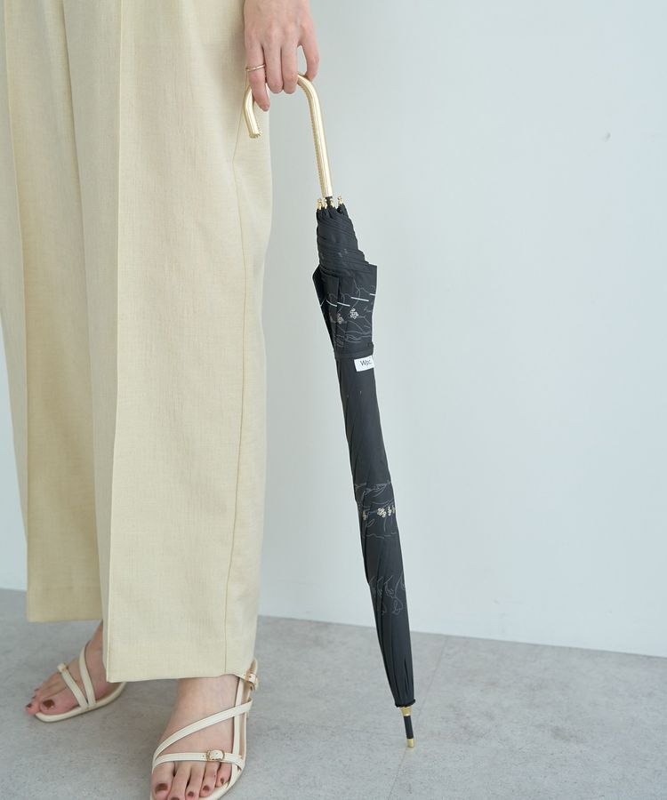 YECCA VECCA「【晴雨兼用】Wpc.遮光フラワードローイング日傘」|傘|