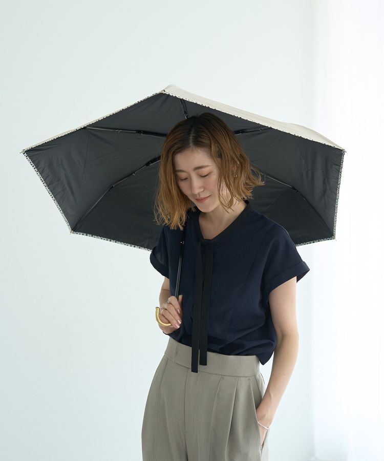 YECCA VECCA「【晴雨兼用】Wpc.遮光アニマルパイピング ミニ日傘」|傘|
