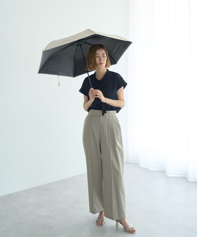 YECCA VECCA「【晴雨兼用】Wpc.遮光アニマルパイピング ミニ日傘」|傘|