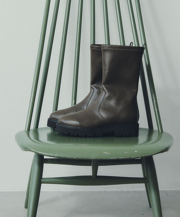 YECCA VECCA「トラックソールブーツ」|ショートブーツ|