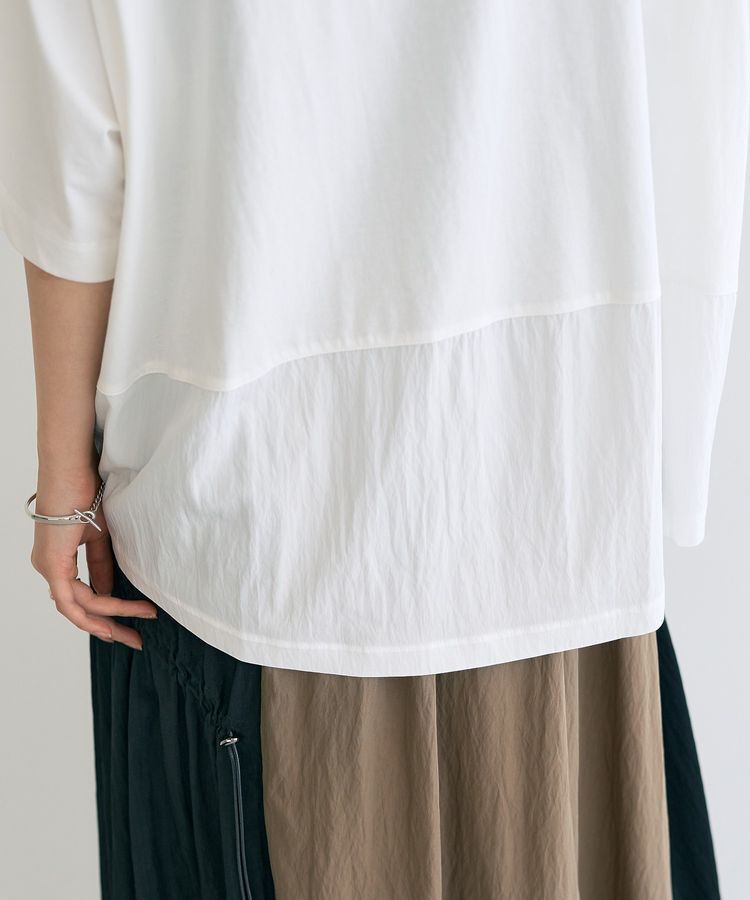 Editt by YECCA VECCA「素材MIXカットプルオーバー」|Tシャツ・カットソー|