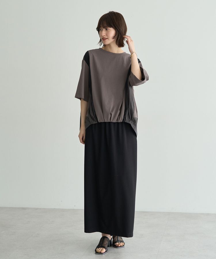 Editt by YECCA VECCA「素材MIXカットプルオーバー」|Tシャツ・カットソー|