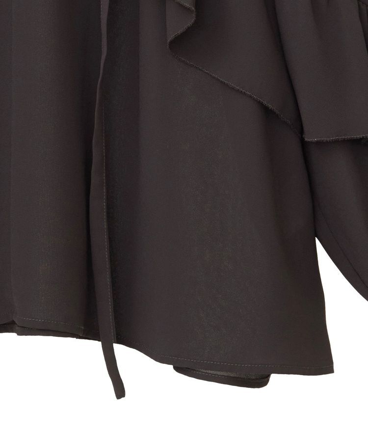 YECCA VECCA「シアーラッフルブラウス」|シャツ・ブラウス|