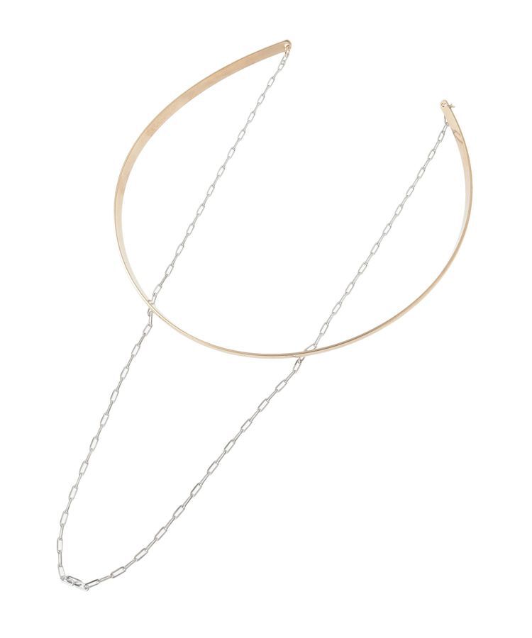 YECCA VECCA「2連メタルチョーカー」|ネックレス|