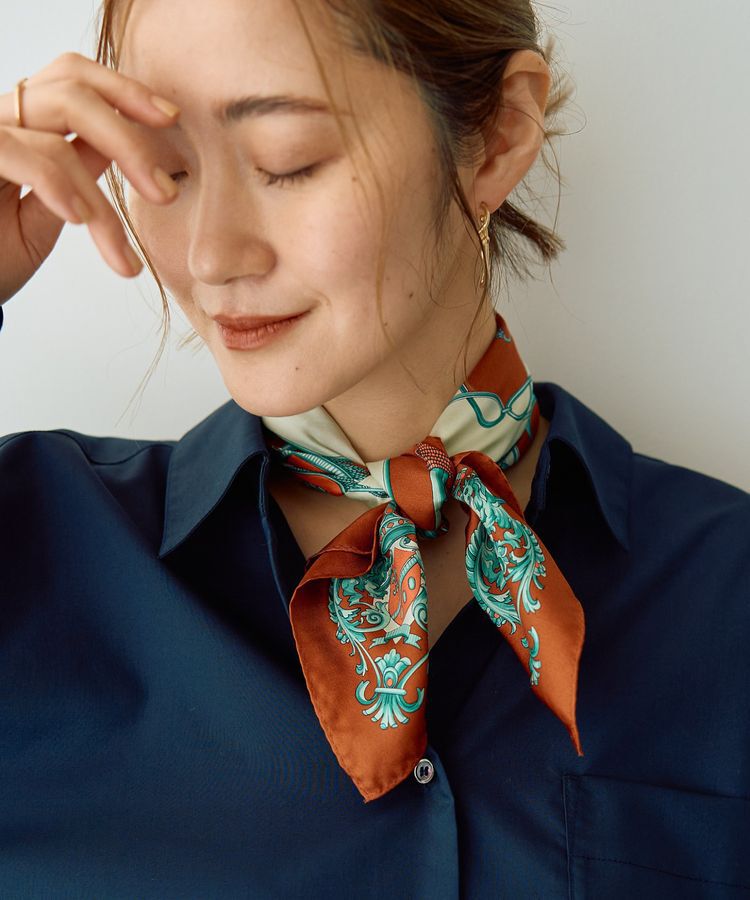 YECCA VECCA「【kakatoo】ホルンスカーフ」|バンダナ・スカーフ|Brown