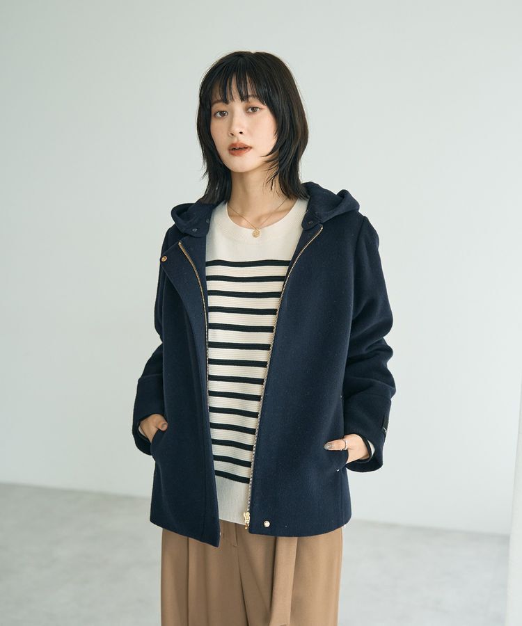 YECCA VECCA「釦デザイン配色ニット」|ニット・セーター|