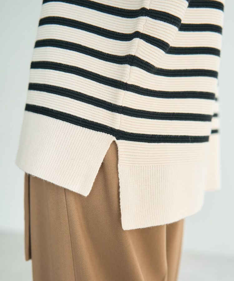 YECCA VECCA「釦デザイン配色ニット」|ニット・セーター|