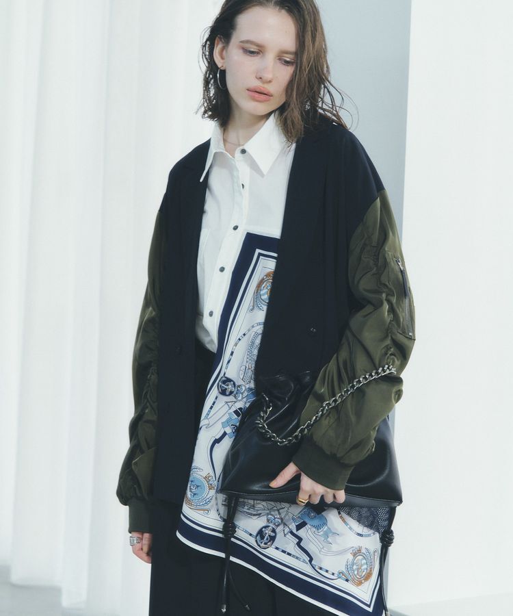 Editt by YECCA VECCA「異素材MIXテーラードジャケット」|テーラードジャケット|