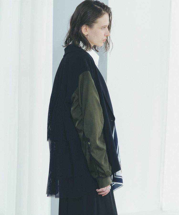 Editt by YECCA VECCA「異素材MIXテーラードジャケット」|テーラードジャケット|