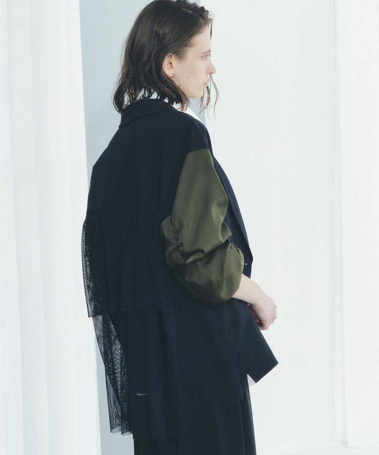 Editt by YECCA VECCA「異素材MIXテーラードジャケット」|テーラードジャケット|