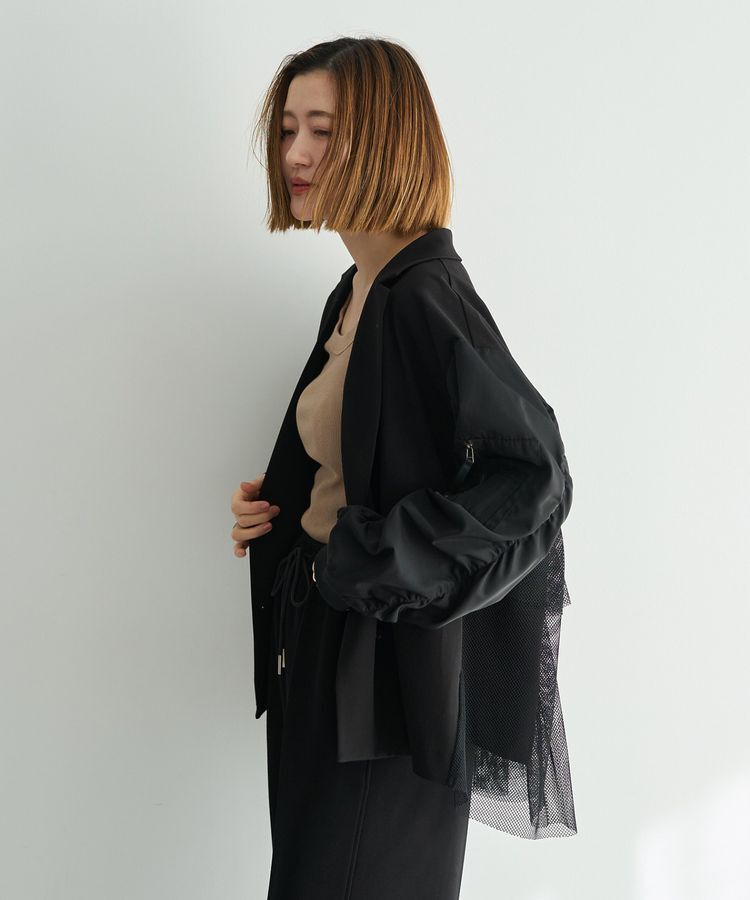 Editt by YECCA VECCA「異素材MIXテーラードジャケット」|テーラードジャケット|