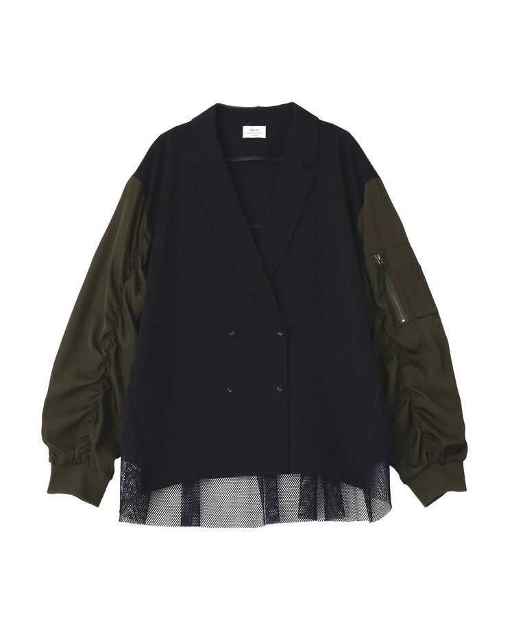 Editt by YECCA VECCA「異素材MIXテーラードジャケット」|テーラードジャケット|