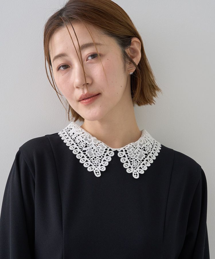 YECCA VECCA「2wayレース襟ブラウス」|シャツ・ブラウス|