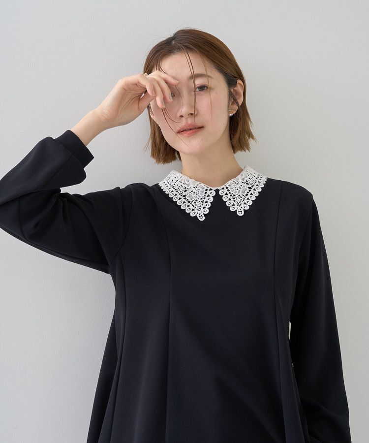 YECCA VECCA「2wayレース襟ブラウス」|シャツ・ブラウス|