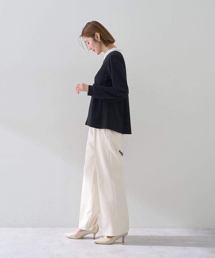 YECCA VECCA「2wayレース襟ブラウス」|シャツ・ブラウス|