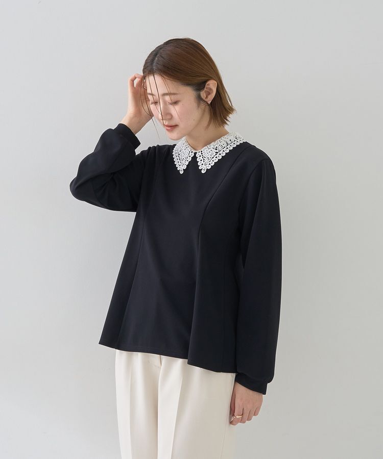 YECCA VECCA「2wayレース襟ブラウス」|シャツ・ブラウス|