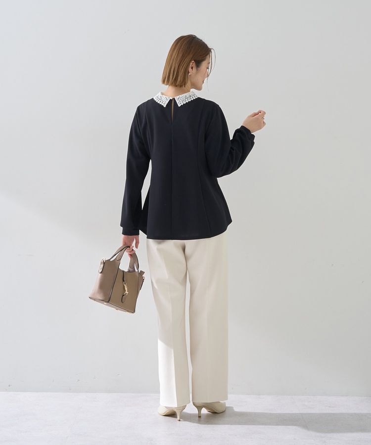 YECCA VECCA「2wayレース襟ブラウス」|シャツ・ブラウス|