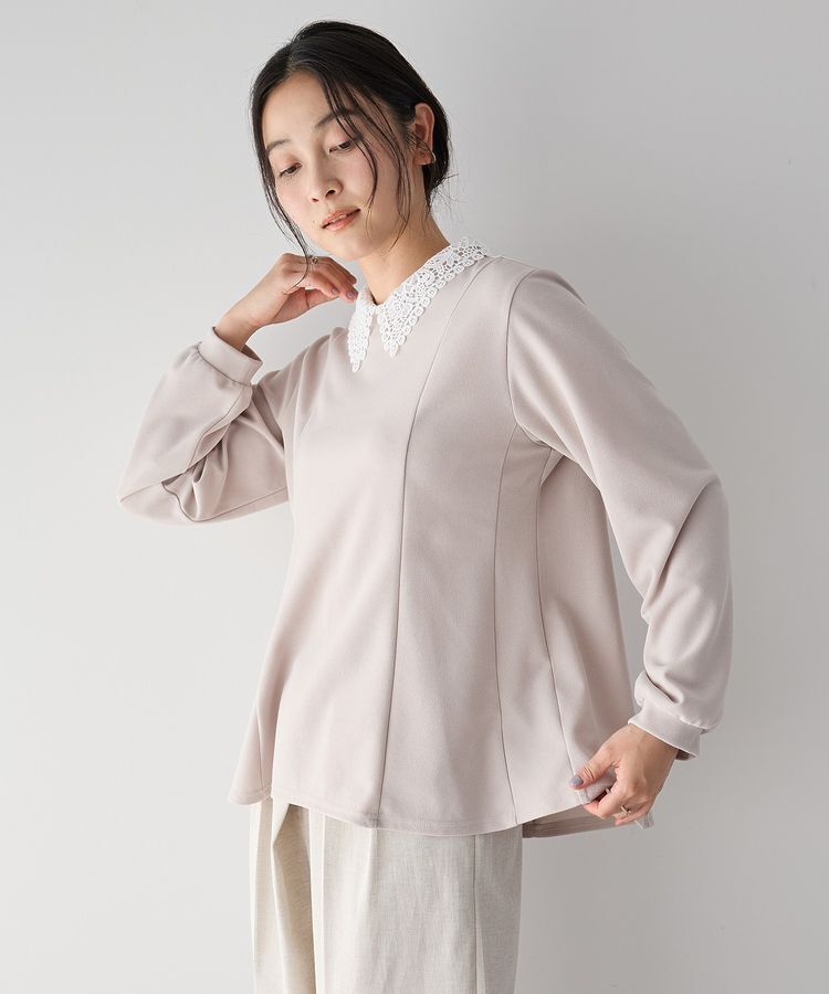 YECCA VECCA「2wayレース襟ブラウス」|シャツ・ブラウス|