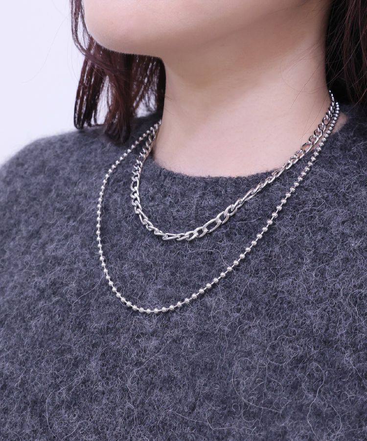 GARAGE OF GOOD CLOTHING「STAINLESSボールチェーン２連ネックレス」|ネックレス|