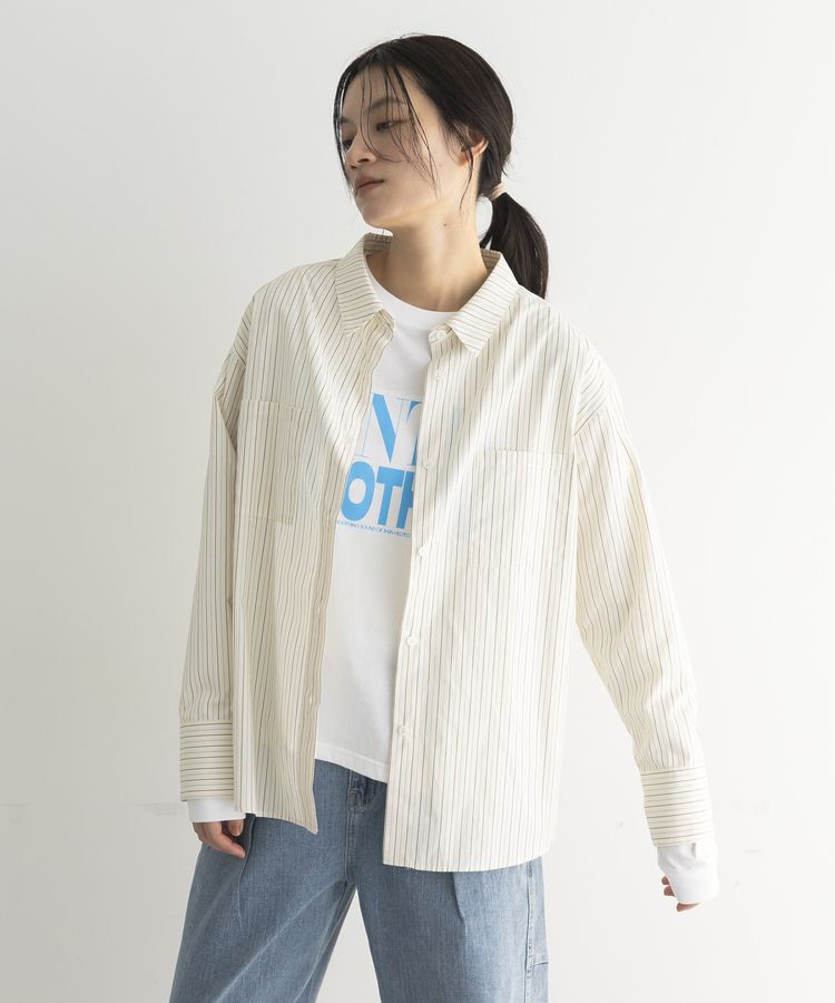 GARAGE OF GOOD CLOTHING「ストライプビッグシャツ」|シャツ・ブラウス|