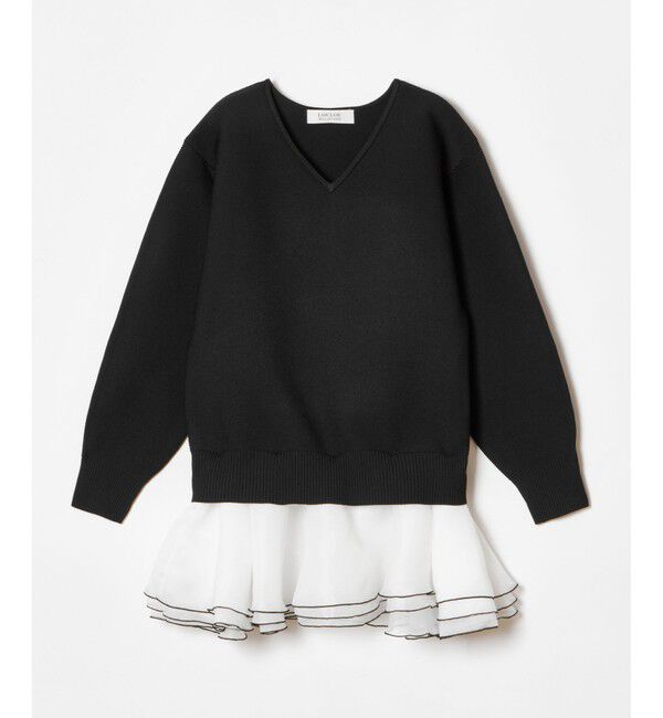 LOULOU WILLOUGHBY「【LOULOU WILLOUGHBY】フリリードッキングチュニックワンピース」|ワンピース|