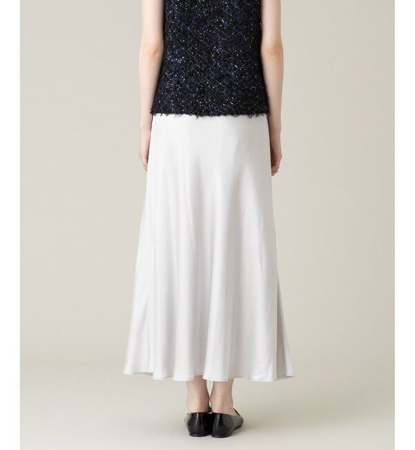 LOULOU WILLOUGHBY「【LOULOU WILLOUGHBY】サテンバイヤスナロースカート」|スカート|