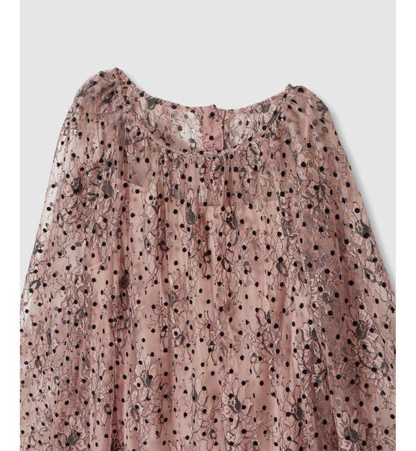 LOULOU WILLOUGHBY「【LOULOU WILLOUGHBY】フロッキードットレースワンピース」|ワンピース|