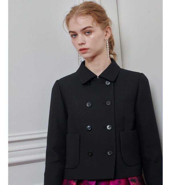 LOULOU WILLOUGHBY「【LOULOU WILLOUGHBY】ブライトウーリーステンカラージャケット」|テーラードジャケット|