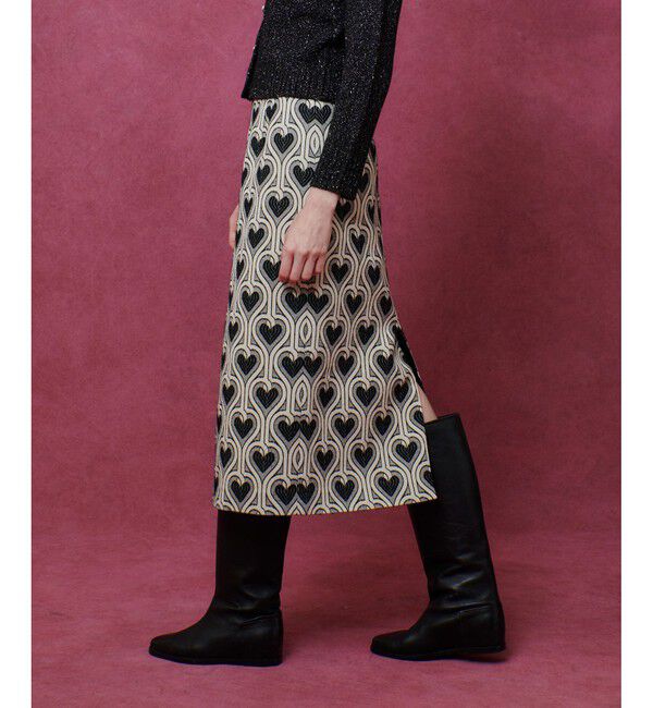 LOULOU WILLOUGHBY「【LOULOU WILLOUGHBY】NEONハートJQタイトスカート」|タイト|