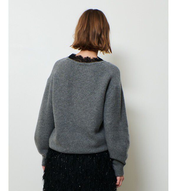 allureville「レースドッキングプルオーバー」|ニット・セーター|