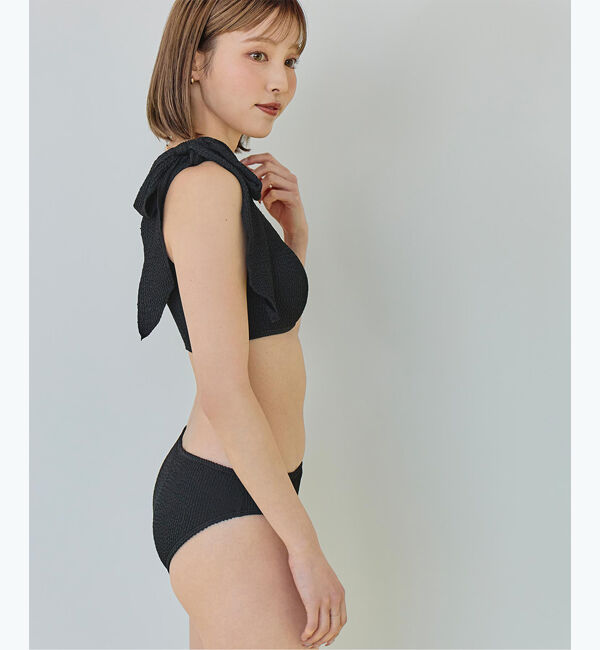 SEA DRESS「uneuneワンショルダーリボンビキニ/水着」|ビキニ|