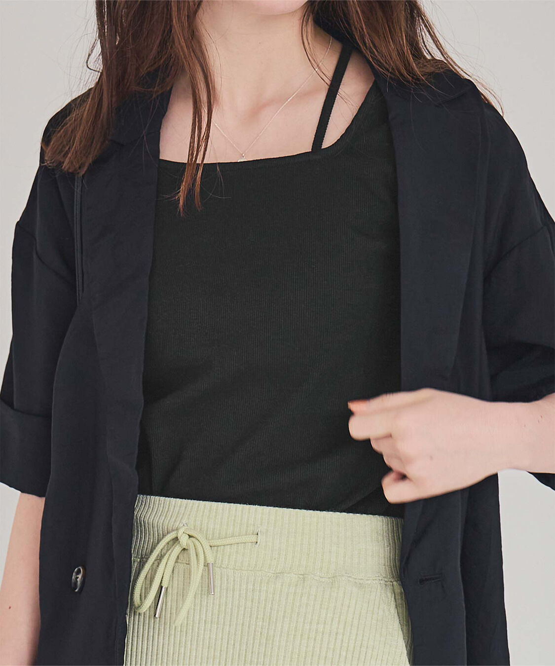 titivate「前後2wayデザインリブタンクトップ」|タンクトップ|