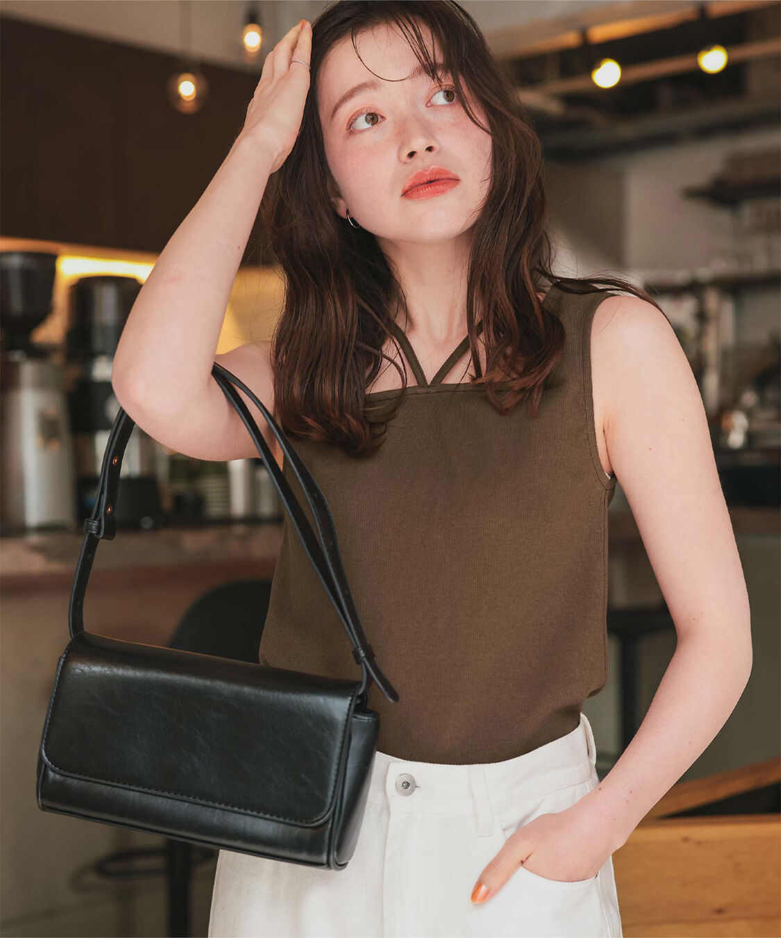 titivate「前後2wayデザインリブタンクトップ」|タンクトップ|