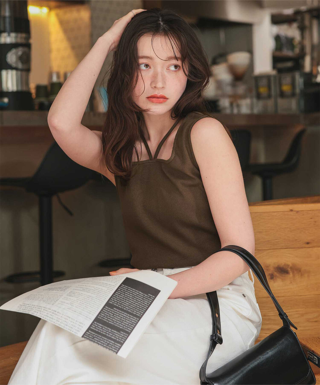 titivate「前後2wayデザインリブタンクトップ」|タンクトップ|