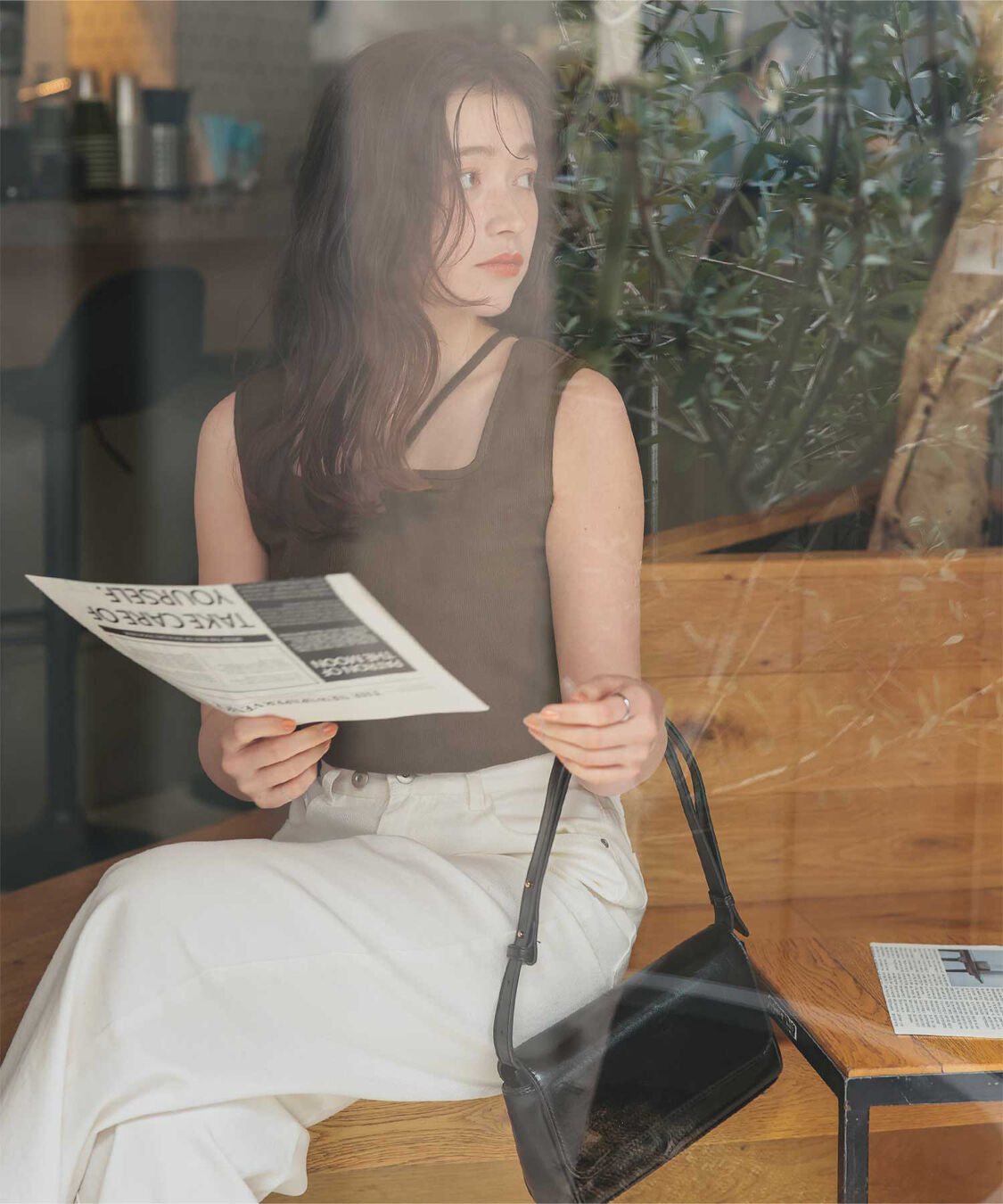 titivate「前後2wayデザインリブタンクトップ」|タンクトップ|