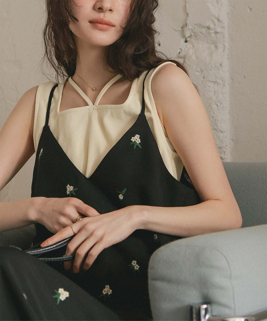 titivate「前後2wayデザインリブタンクトップ」|タンクトップ|