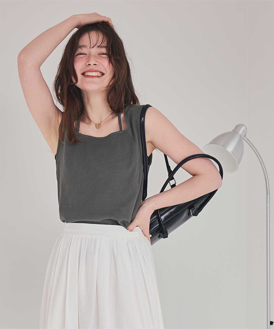 titivate「前後2wayデザインリブタンクトップ」|タンクトップ|