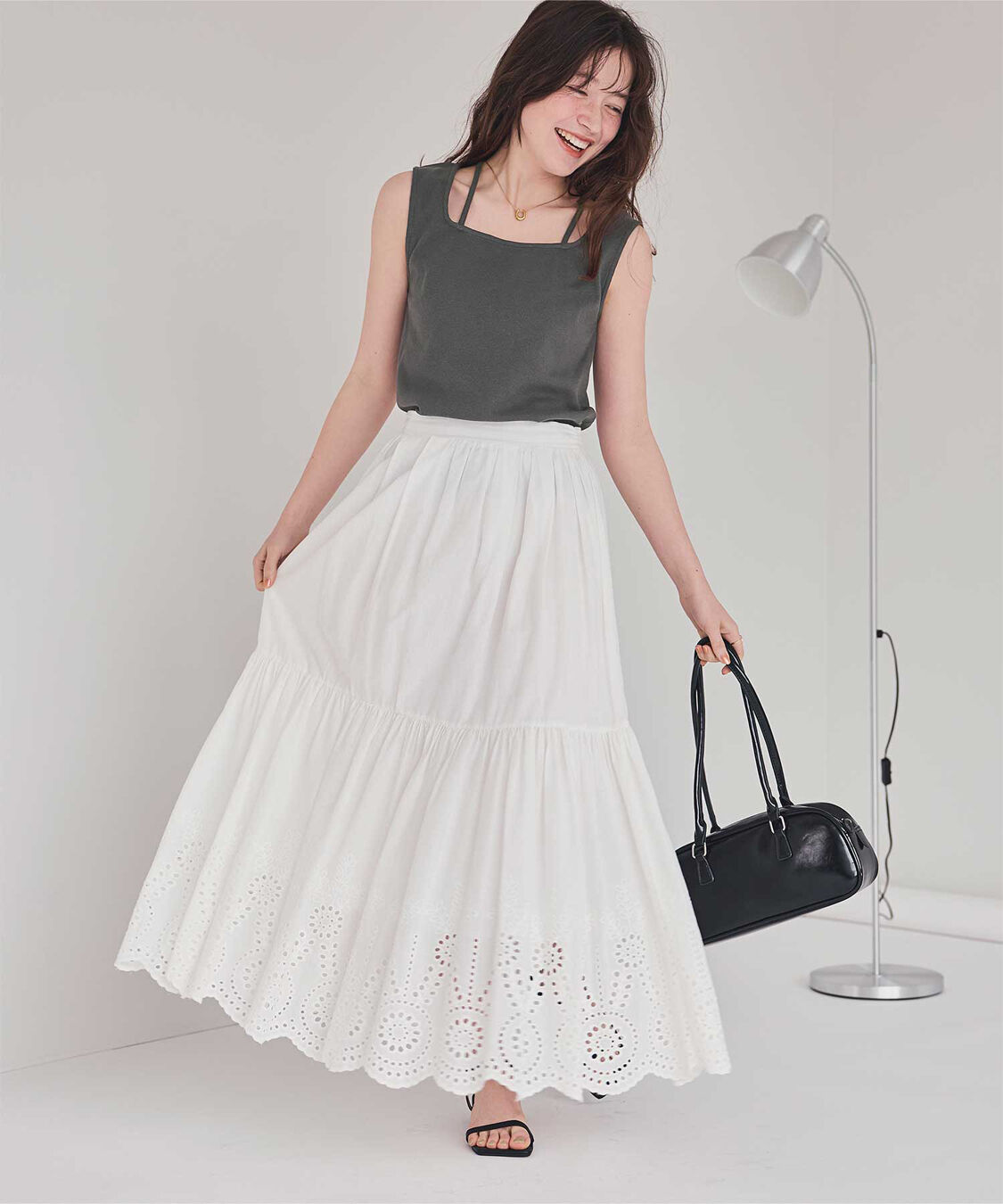 titivate「前後2wayデザインリブタンクトップ」|タンクトップ|