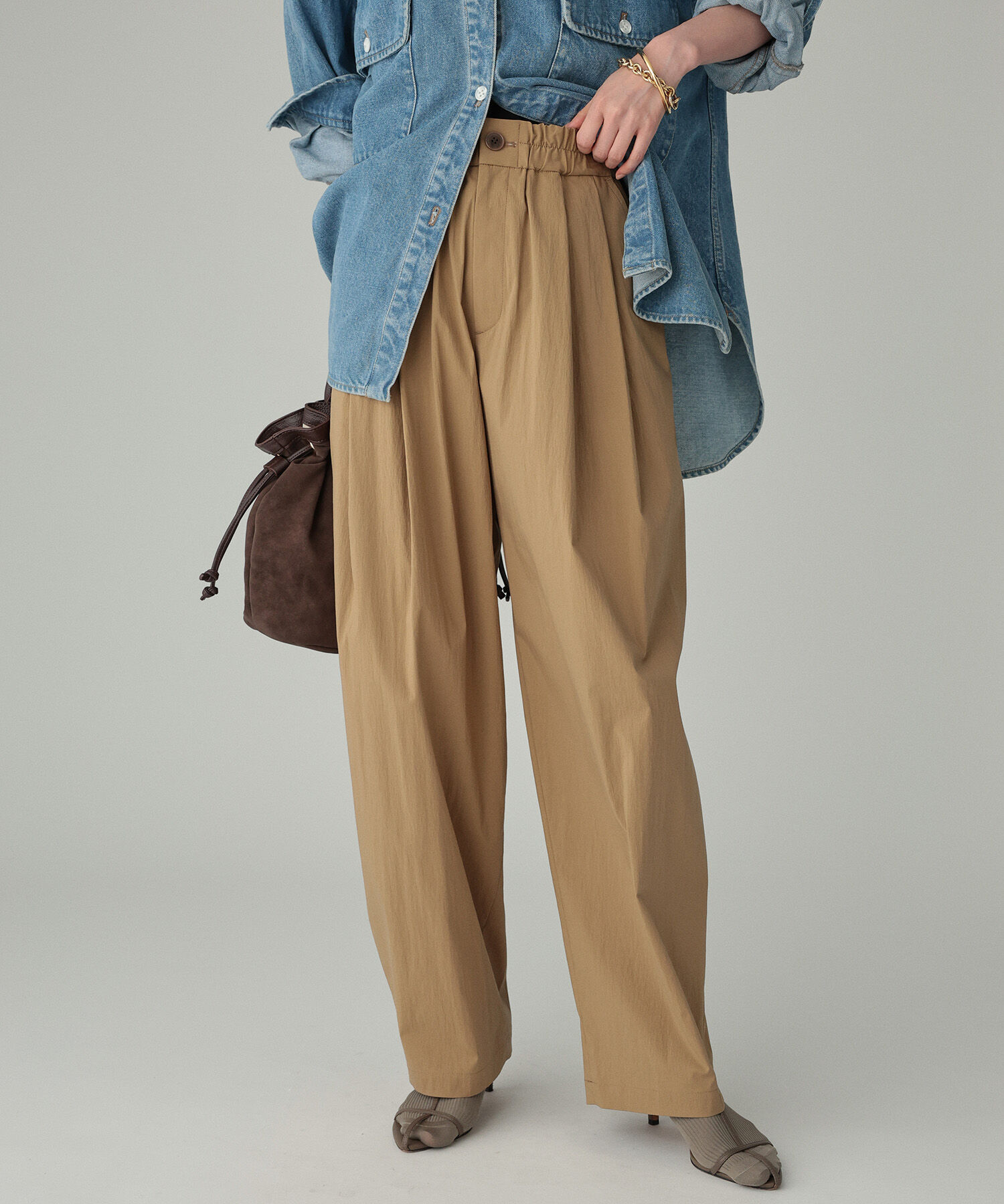 BABYLONE「コットンナイロンタックパンツ」|その他|