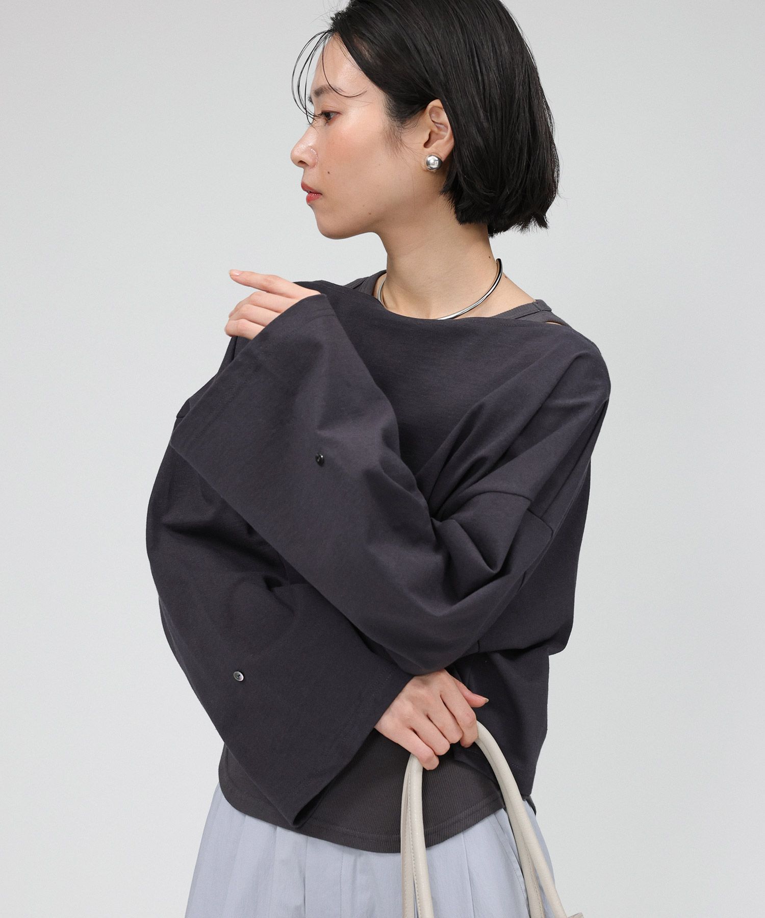 BABYLONE「ﾜｲﾄﾞｼｮｰﾄT/ﾀﾝｸｾｯﾄ」|Tシャツ・カットソー|