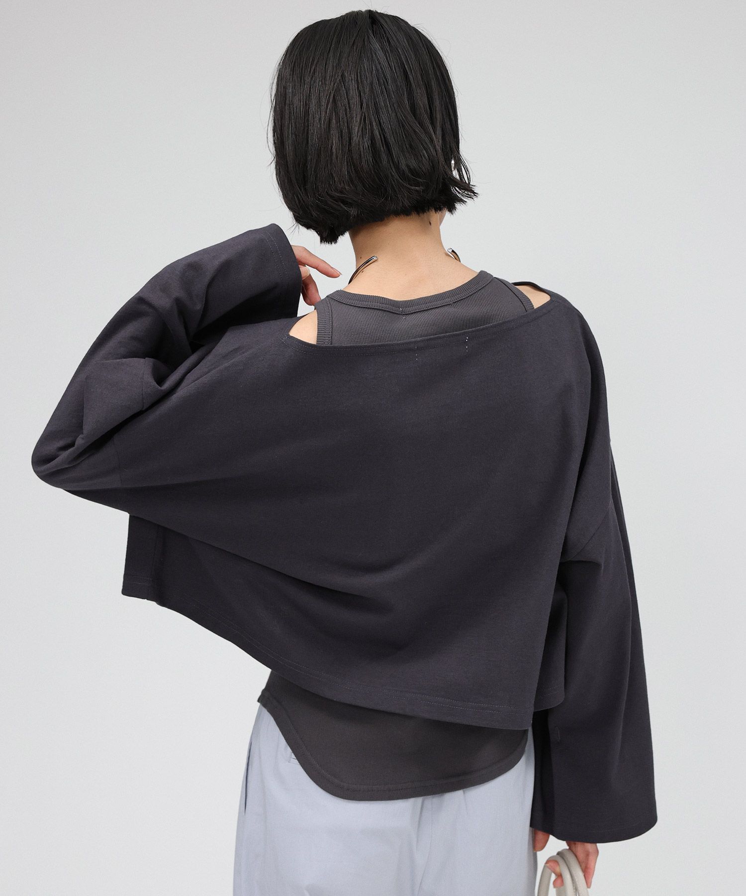 BABYLONE「ﾜｲﾄﾞｼｮｰﾄT/ﾀﾝｸｾｯﾄ」|Tシャツ・カットソー|