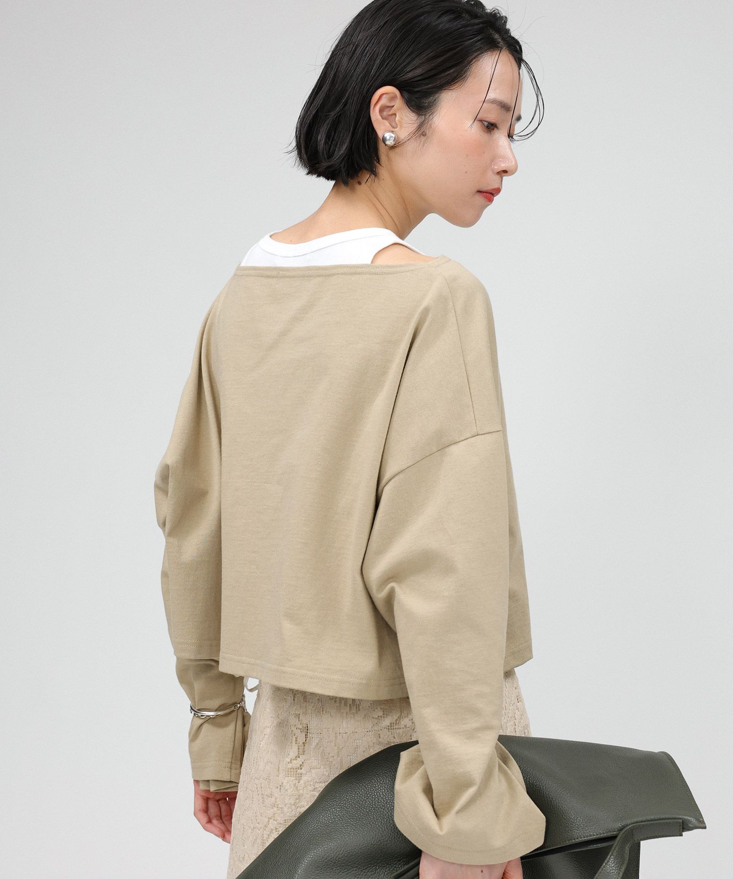 BABYLONE「ﾜｲﾄﾞｼｮｰﾄT/ﾀﾝｸｾｯﾄ」|Tシャツ・カットソー|