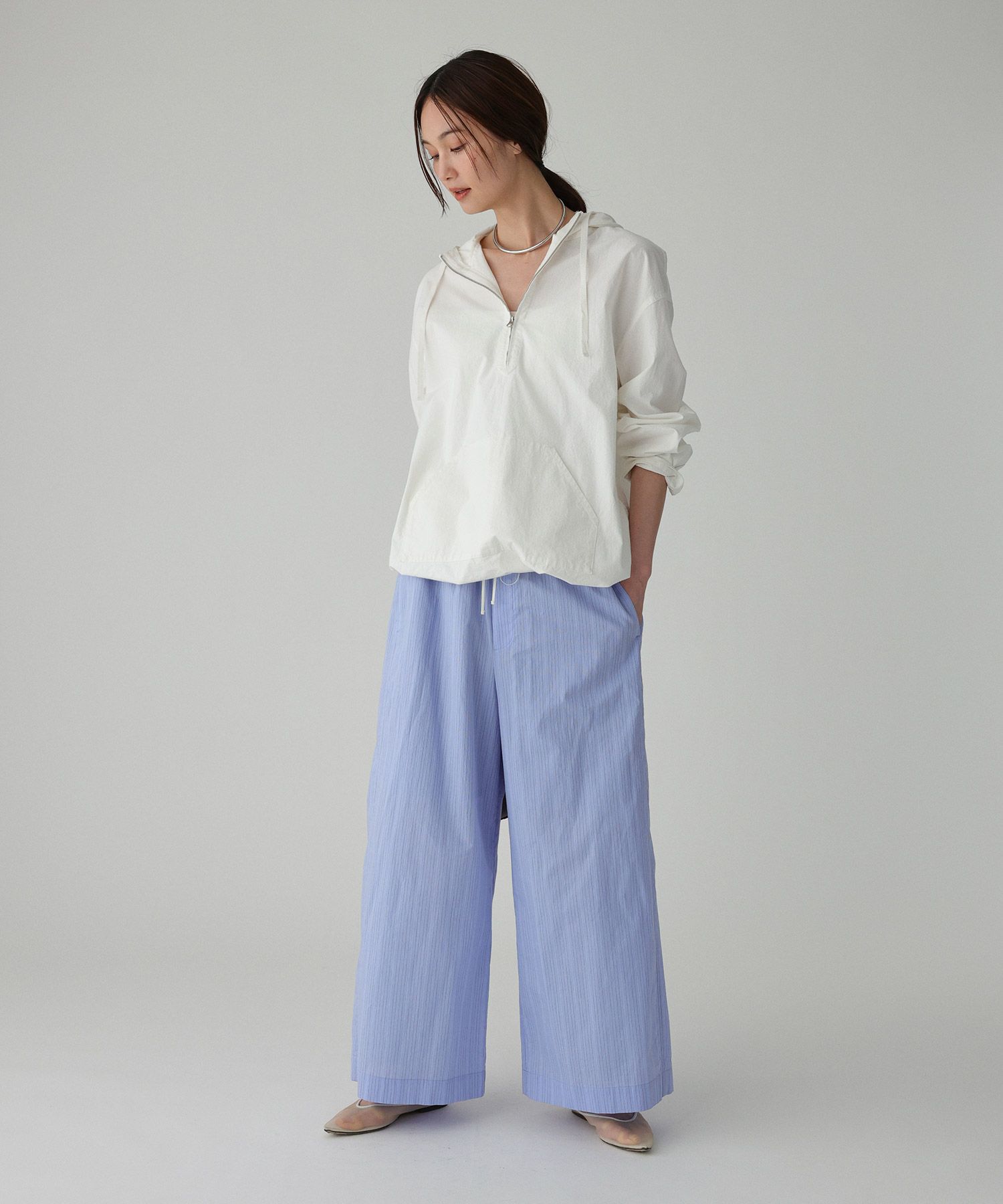 BABYLONE「フード付きシャツプルオーバー」|シャツ・ブラウス|