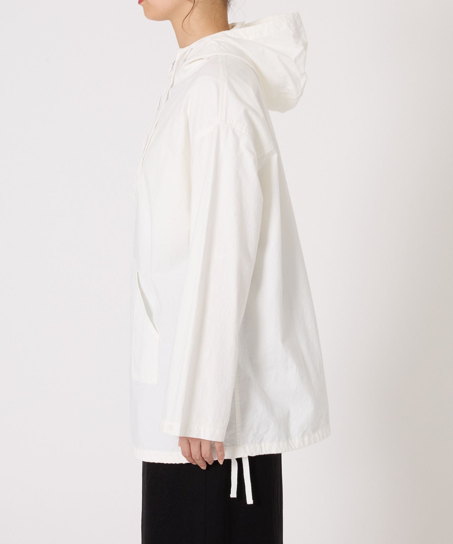 BABYLONE「フード付きシャツプルオーバー」|シャツ・ブラウス|