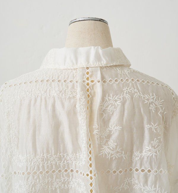  「パッチワーク刺繍レースブラウス」|シャツ・ブラウス|